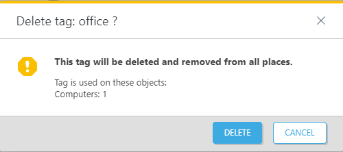 Delete tag.