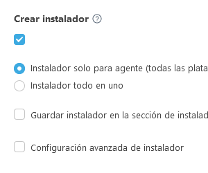 Crear instalador Crear instalador