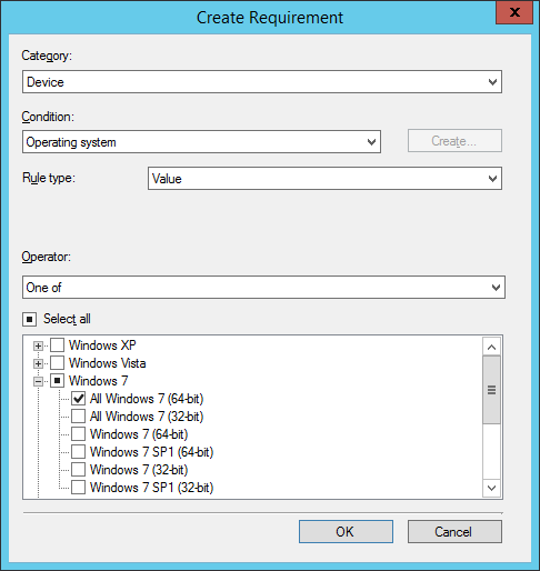Seleccione los sistemas operativos.