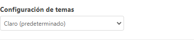 Ajustes de tema