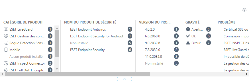 Filtre avancé dans la section Ordinateurs.