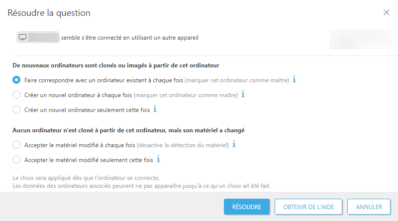 Résoudre la question Résoudre la question