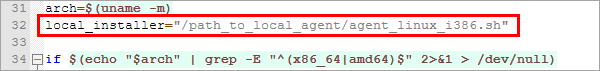 Chemin d'installation local personnalisé dans le programme d'installation du script de l'Agent Linux Chemin d'installation local personnalisé dans le programme d'installation du script de l'Agent Linux