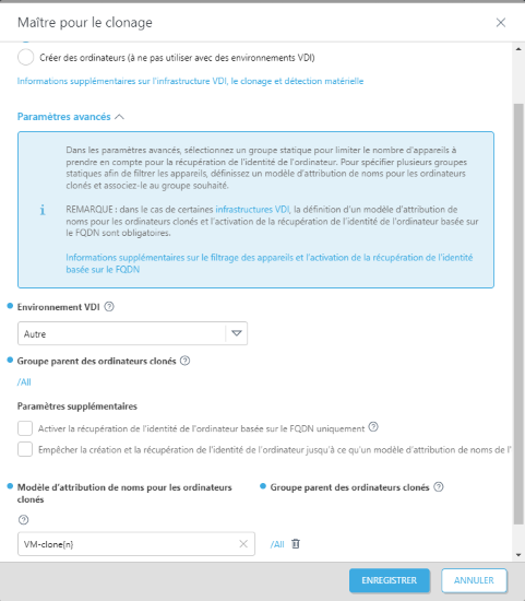 Maître pour la notification de clonage Maître pour la notification de clonage