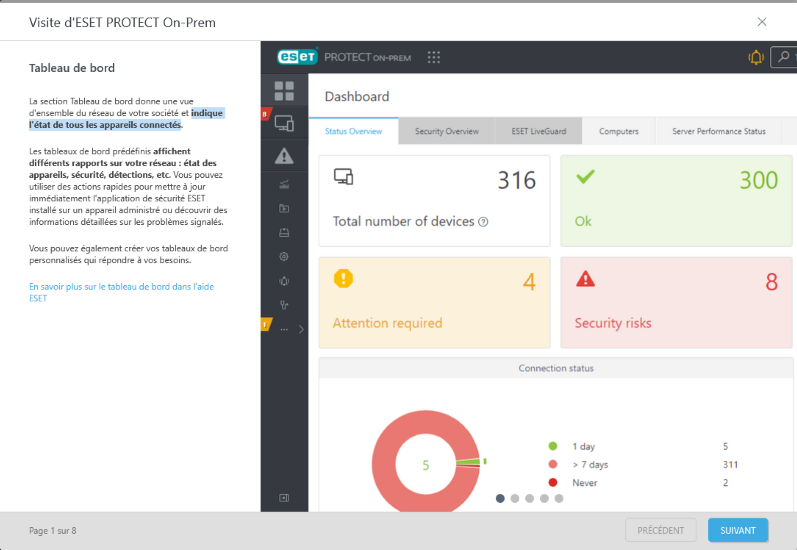 Visite guidée d&#39;ESET PROTECT On-Prem
