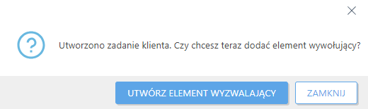 Utwórz element wyzwalający.