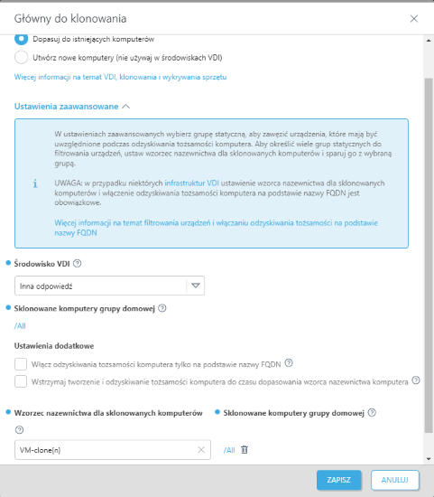 Wzorzec powiadomienia o klonowaniu Wzorzec powiadomienia o klonowaniu