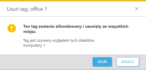 Usuń tag Usuń tag