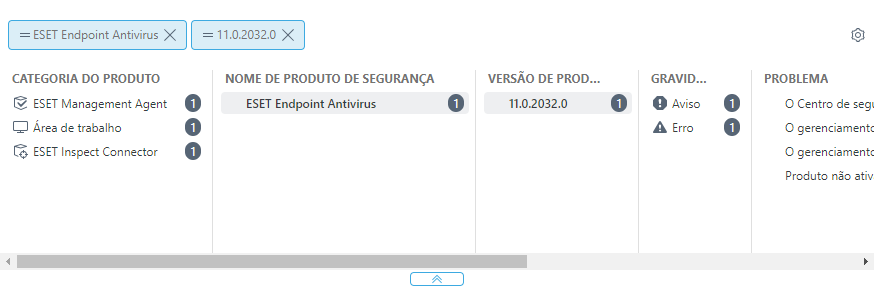 Valor igual ou diferente em filtros avançados Valor igual ou diferente em filtros avançados