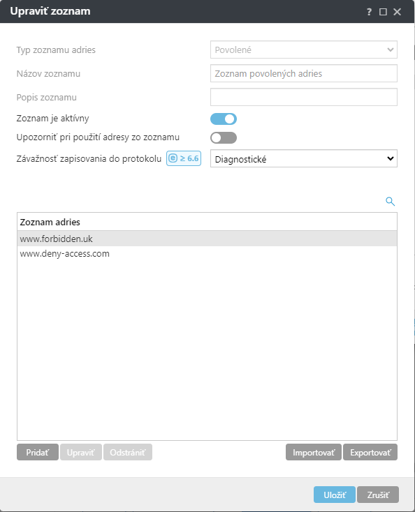 Príklad úpravy zoznamu Príklad úpravy zoznamu