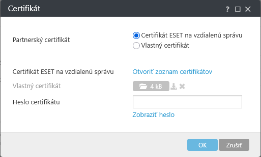 Certifikát Certifikát