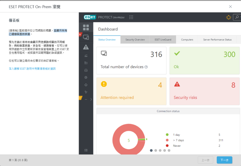 ESET PROTECT On-Prem 導覽