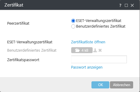 Zertifikat Zertifikat