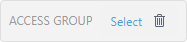 Access Group filter button