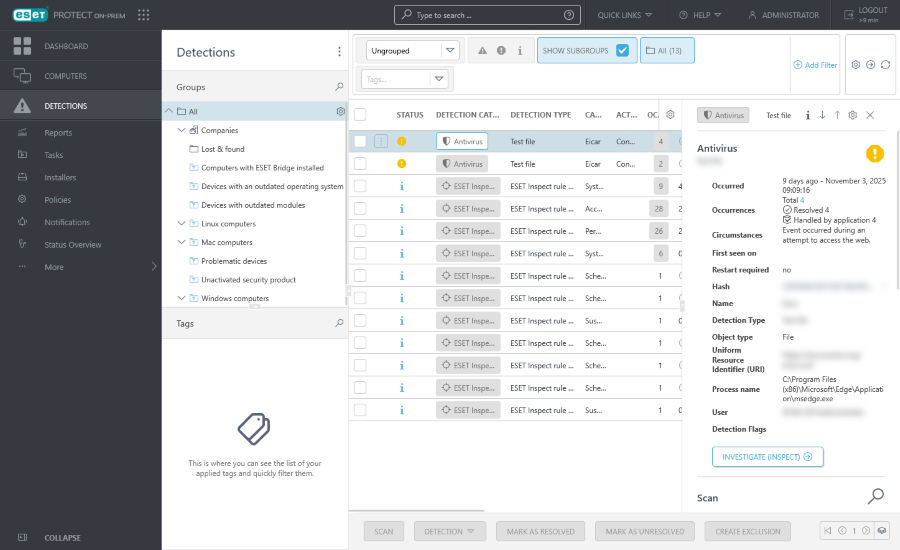 Detection preview Detection preview