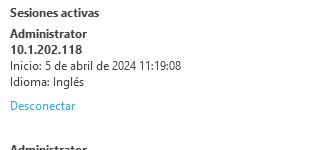 Sesiones activas