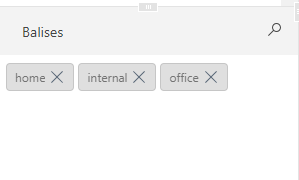 Balises existantes dans la section Balises Balises existantes dans la section Balises