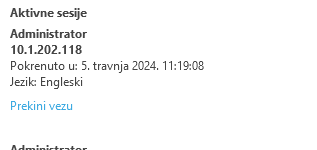 Aktivne sesije