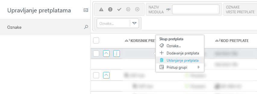 Uklonite pretplate iz Upravljanja pretplatama. Uklonite pretplate iz Upravljanja pretplatama.