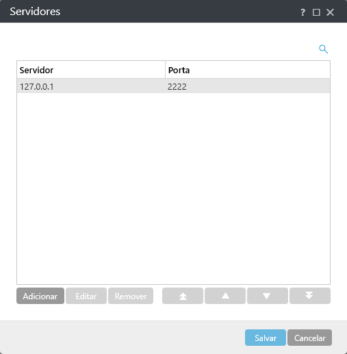 Endereços do servidores ESET PROTECT