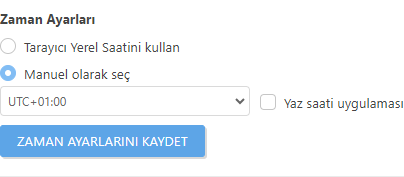 Zaman Ayarları