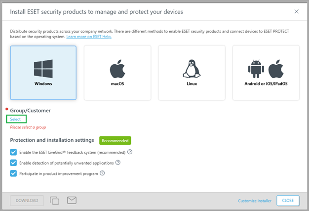 Kliknij przycisk Wybierz.
