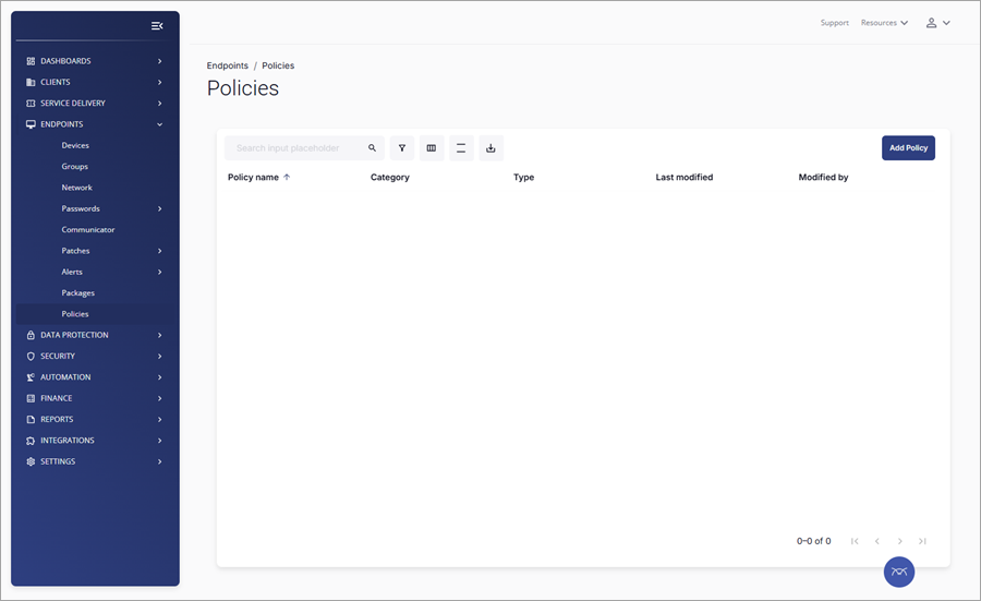 ESET PROTECT plugin for ConnectWise Asio Policies