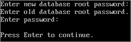 Proceso de cambio de contraseña de la base de datos