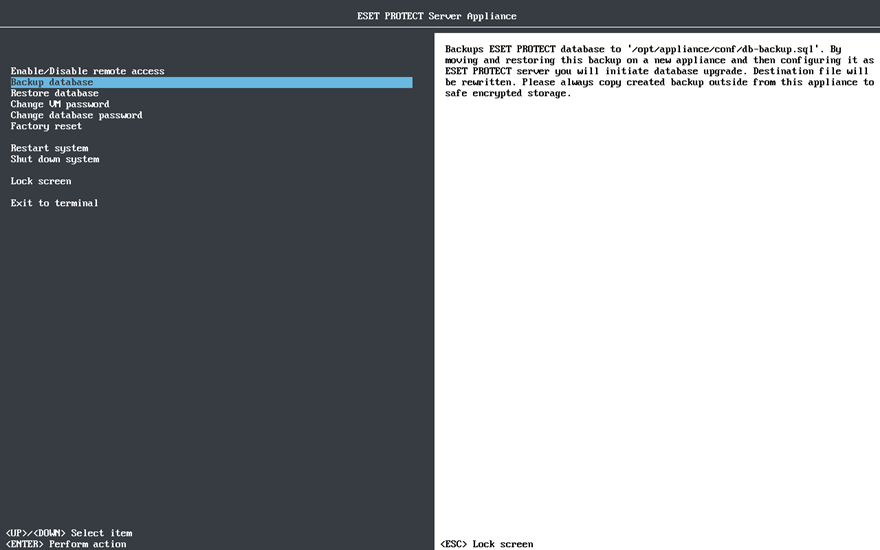 Veri tabanını yedekleyin. Veri tabanını yedekleyin.