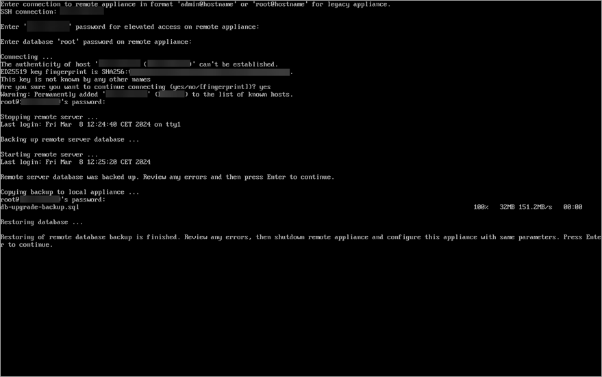 Remote database pull process