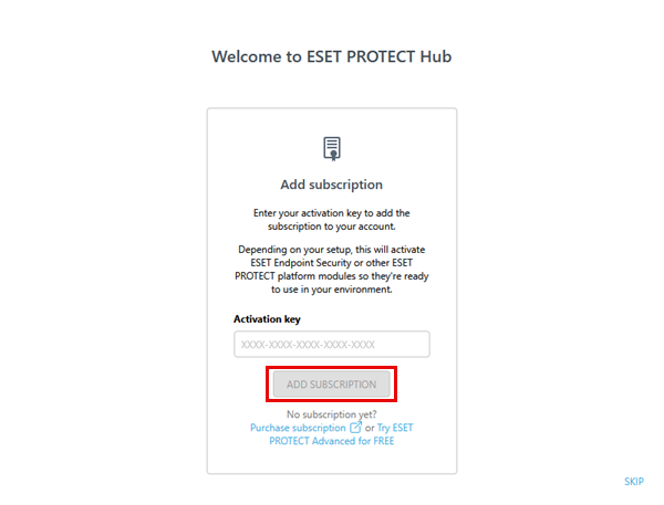 Add subscription. Add subscription.