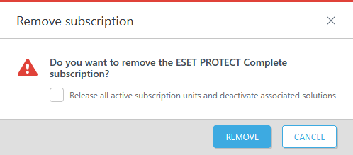 Remove a subscription. Remove a subscription.